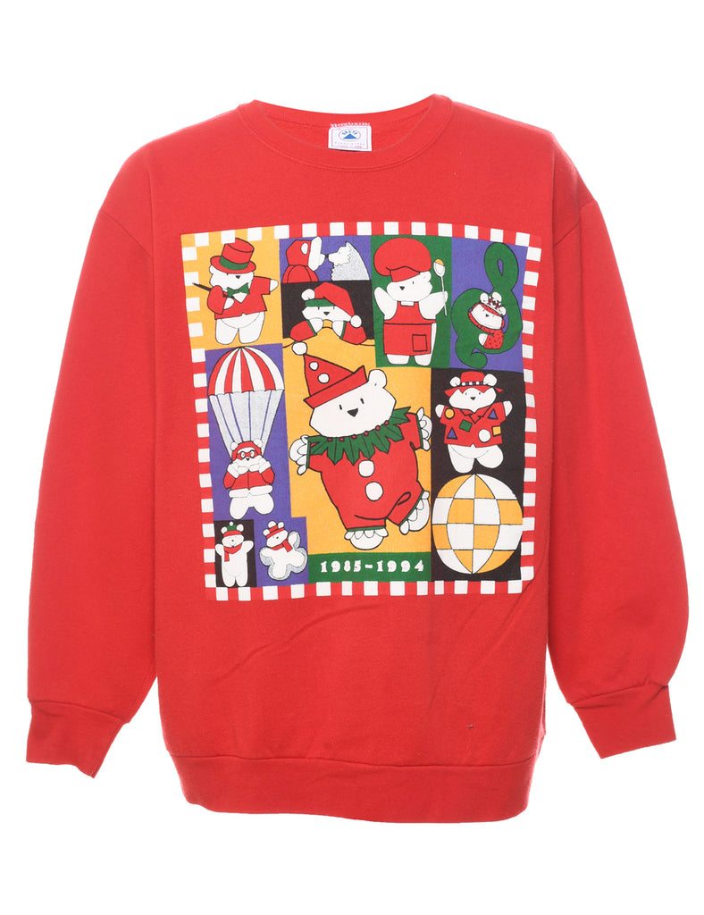 Red Christmas Sweatshirt - XL