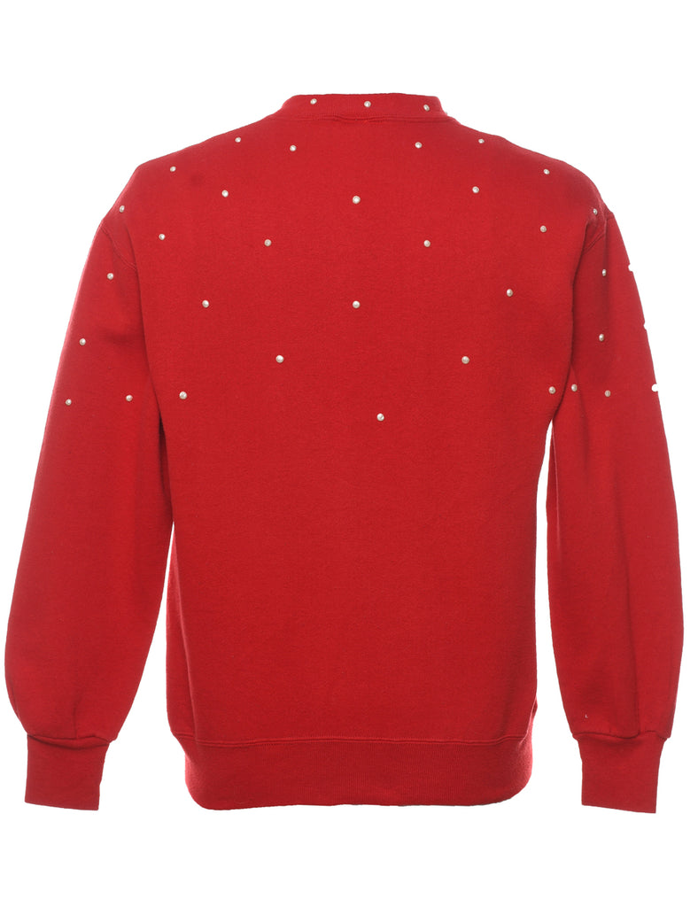 Red Christmas Sweatshirt - M