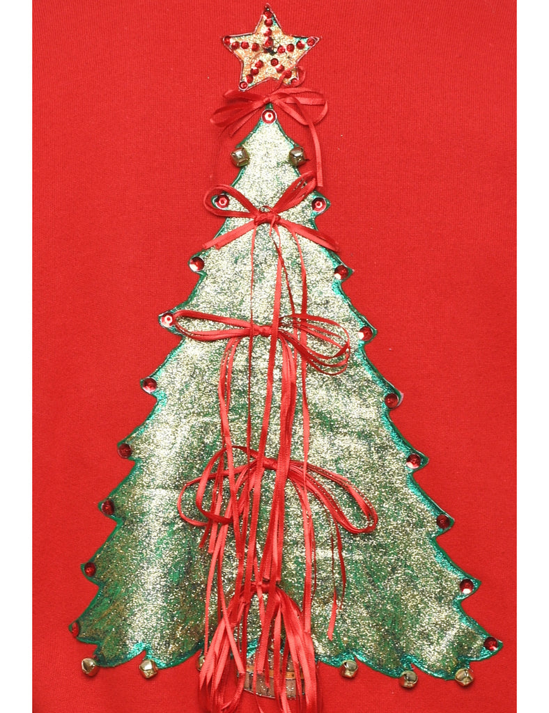 Red Christmas Sweatshirt - M