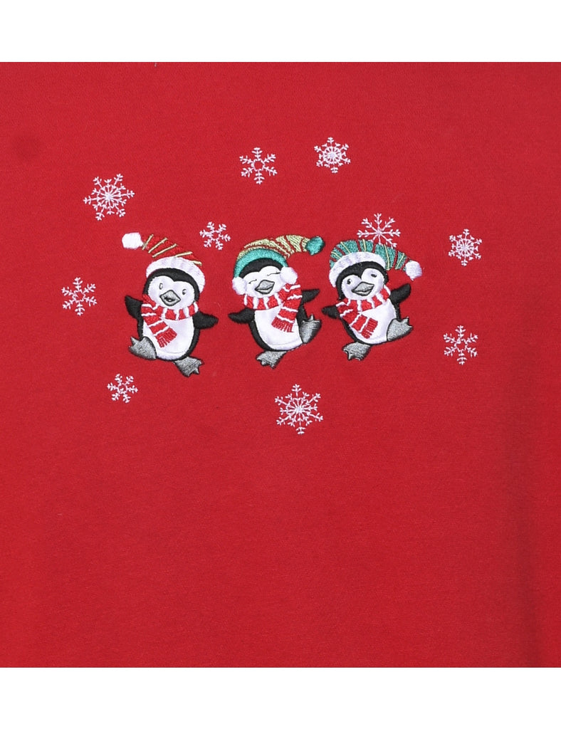 Red Christmas Sweatshirt - L