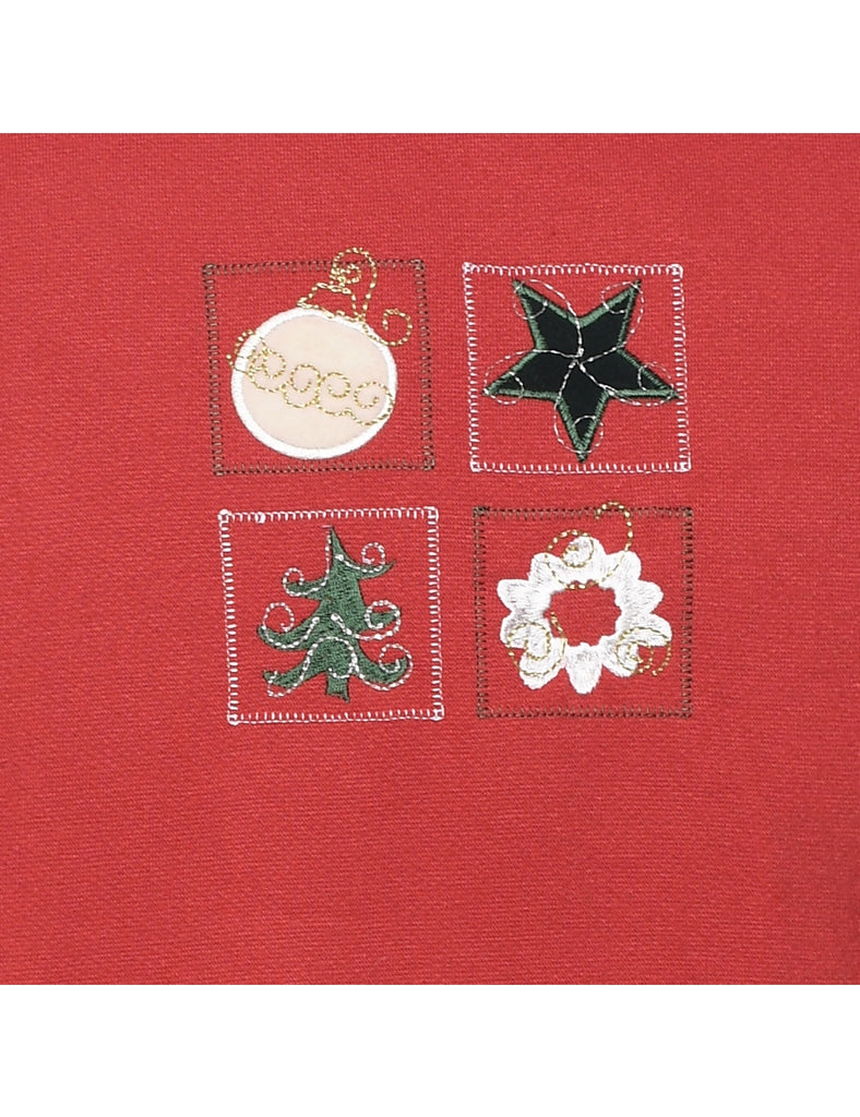 Red Christmas Sweatshirt - XL