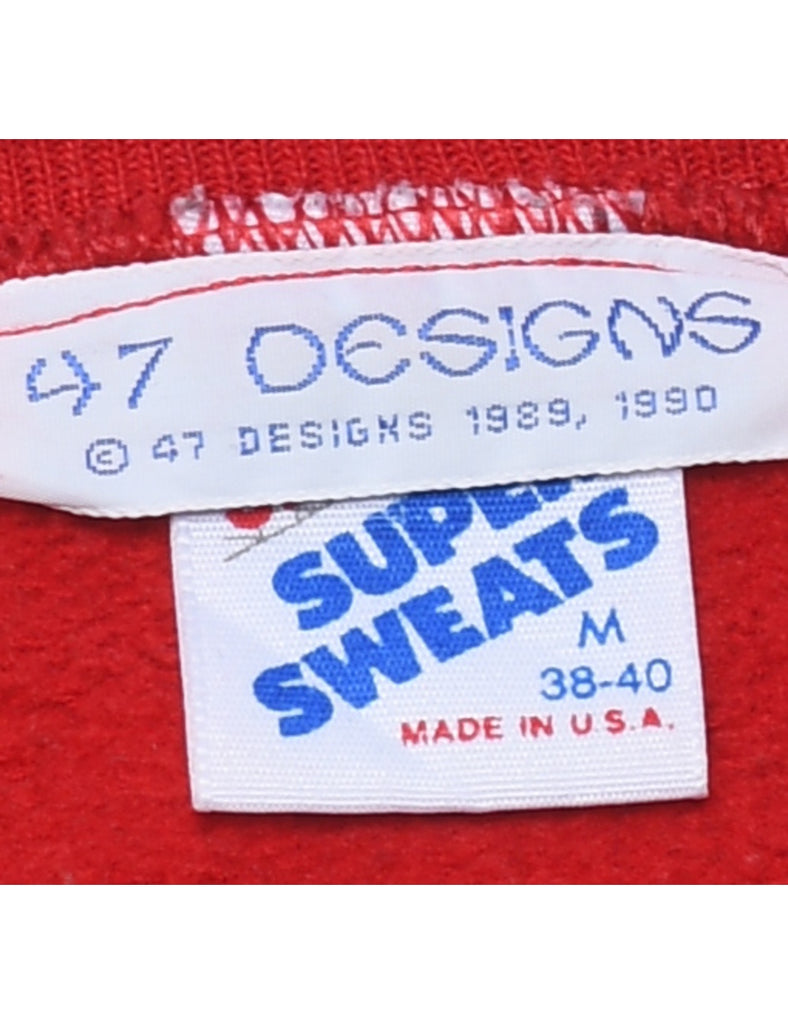 Red Christmas Sweatshirt - M