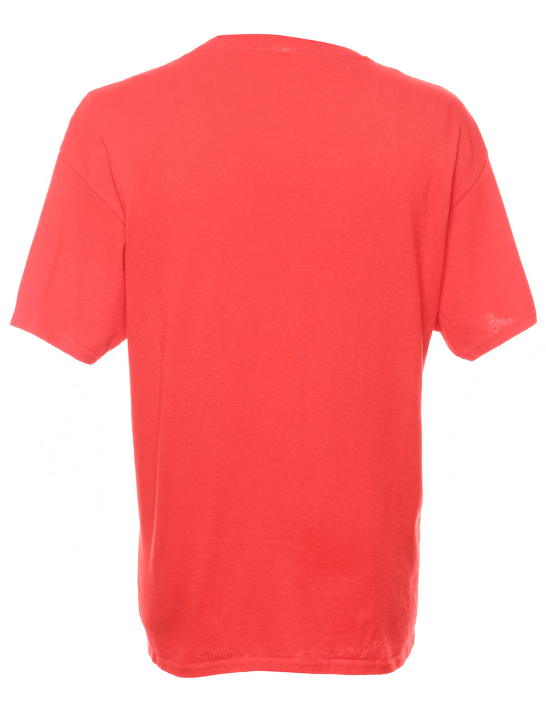 Red Coke Printed T-shirt - XL