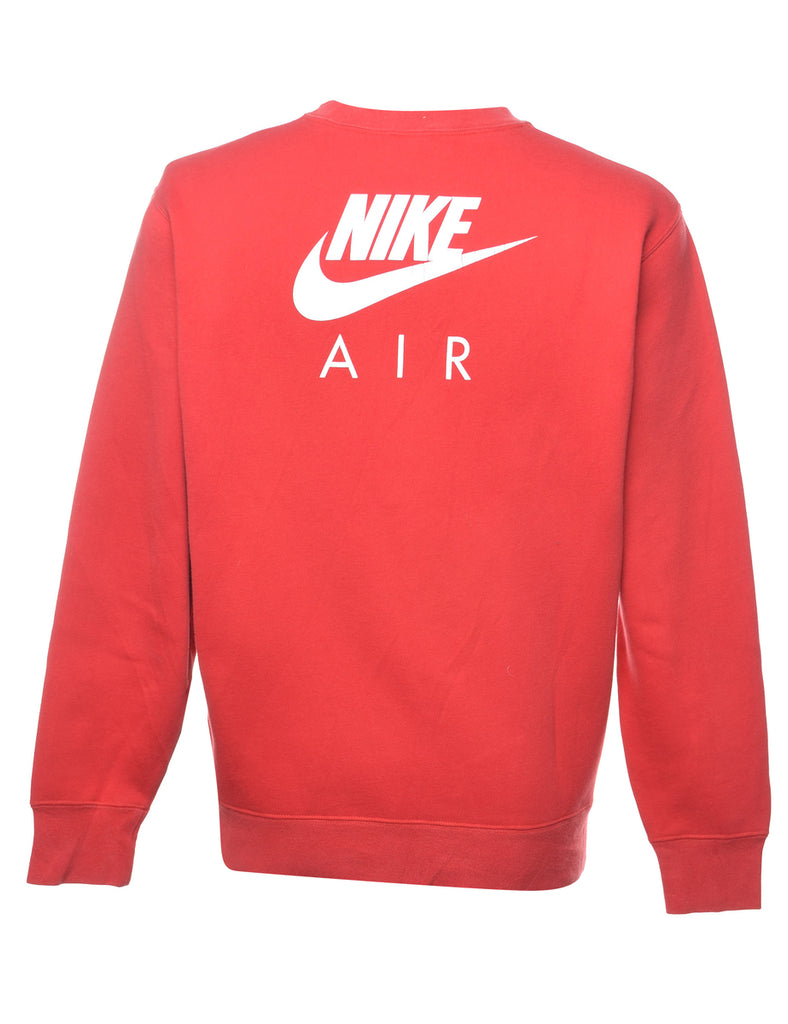 Red Nike-Air Is Not A Shoe Printed Sweatshirt - L