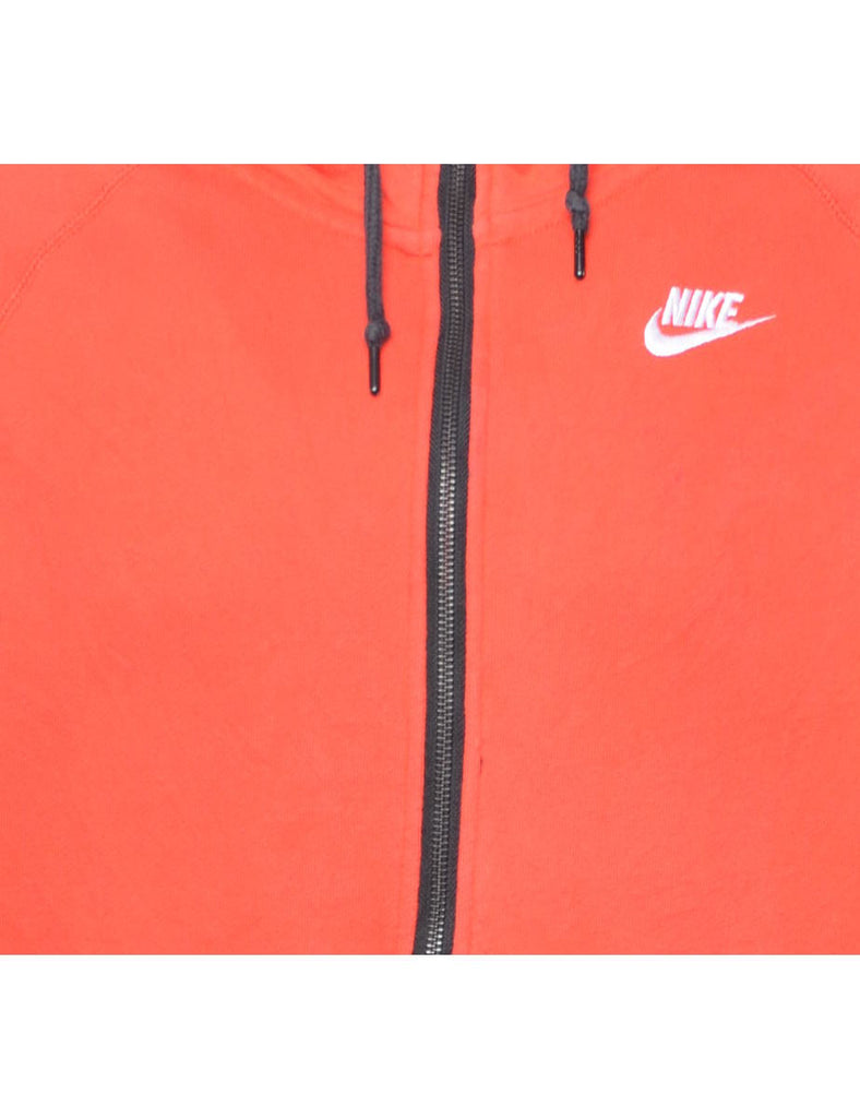 Red Nike Plain Sweatshirt - S