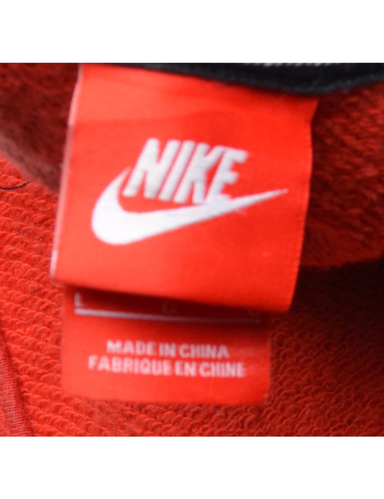 Red Nike Plain Sweatshirt - S