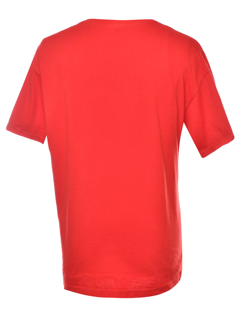 Red Printed T-shirt - XL