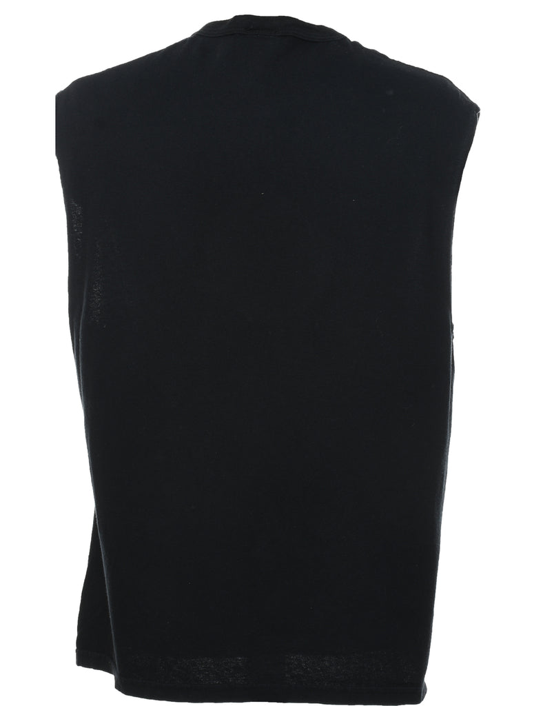 Reebok Black & Red Printed Vest - XL