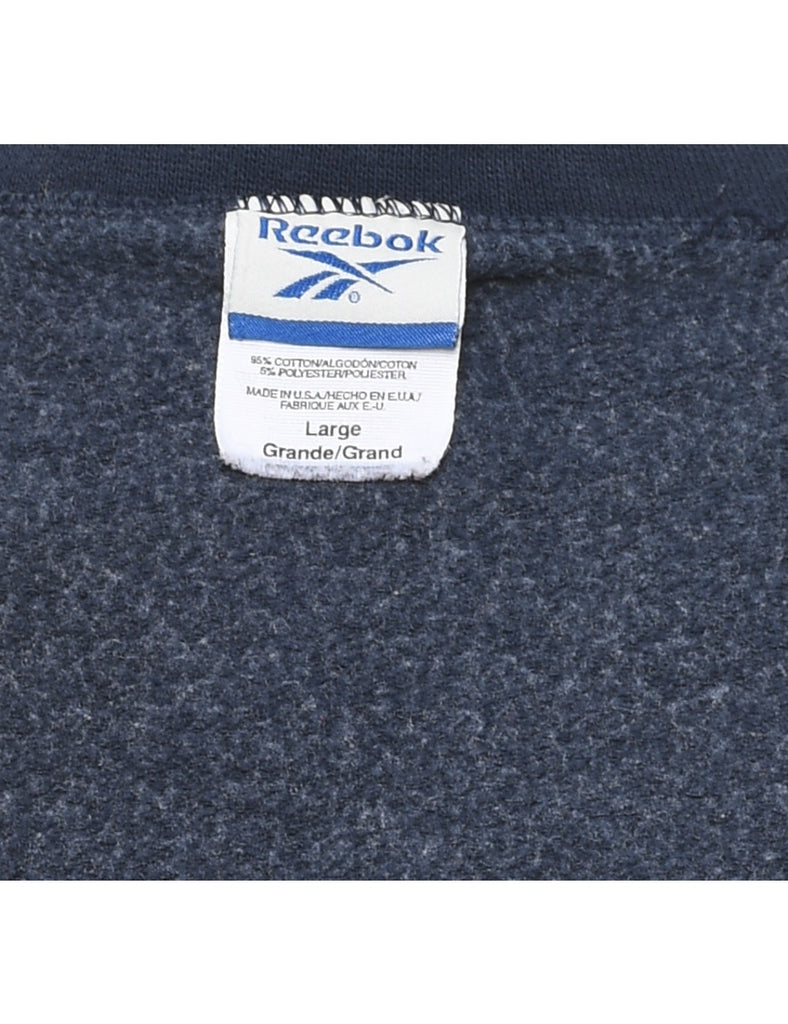 Reebok Navy Plain Sweatshirt - L