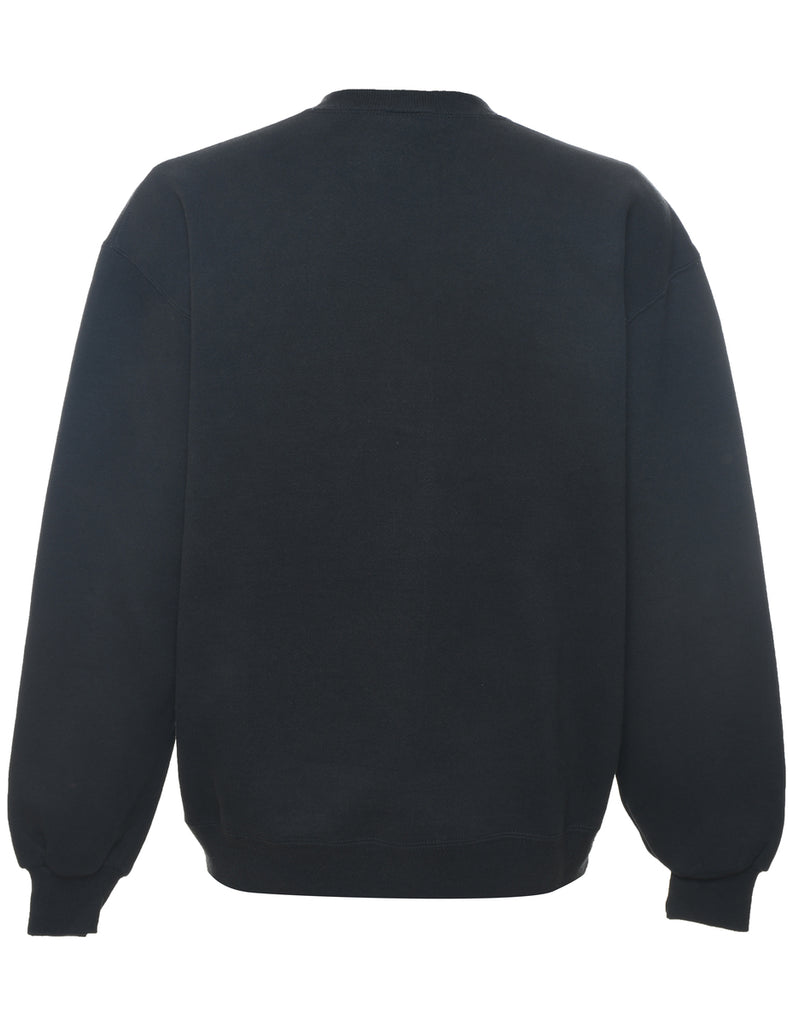 Russell Athletic Cave Spring Black & White Printed Sweatshirt - L