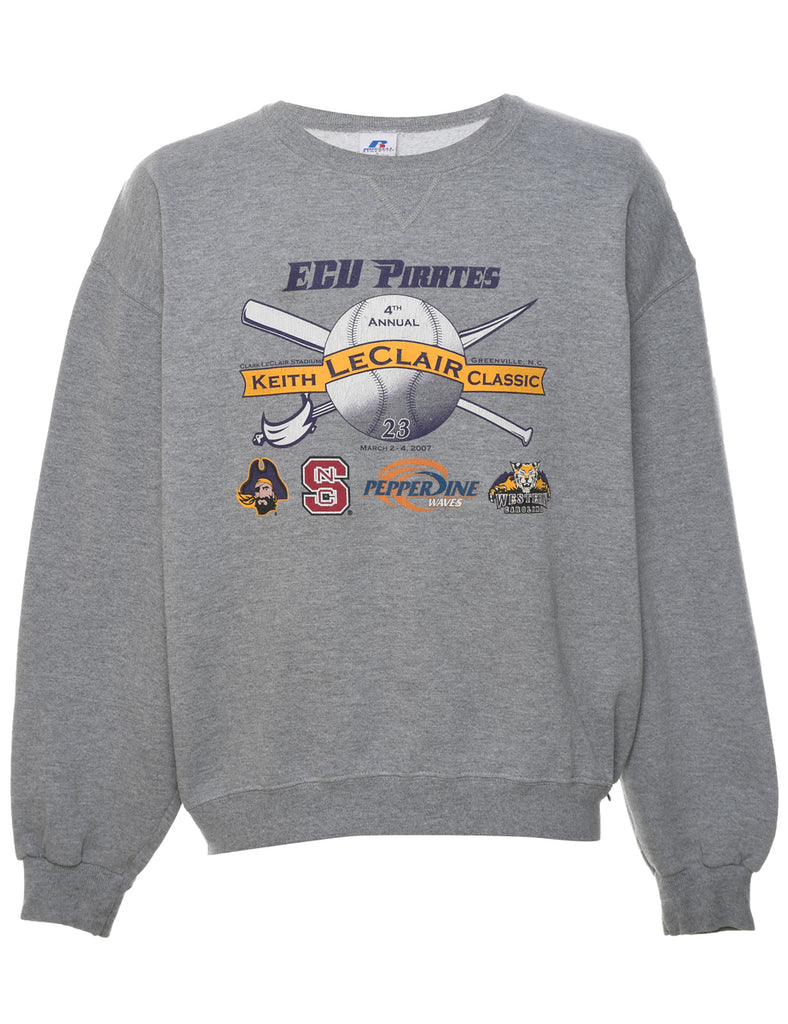 Russell Athletic ECU Pirates Printed Sweatshirt - L
