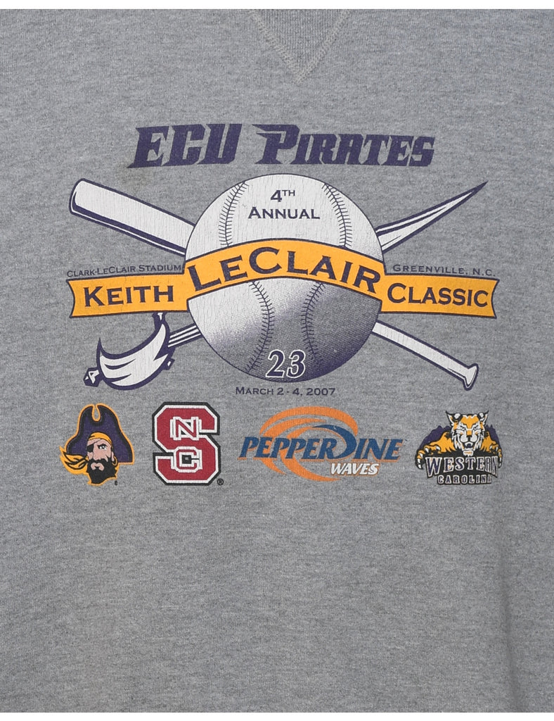 Russell Athletic ECU Pirates Printed Sweatshirt - L