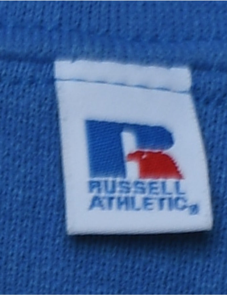 Russell Athletic Plain Blue Sweatshirt - L