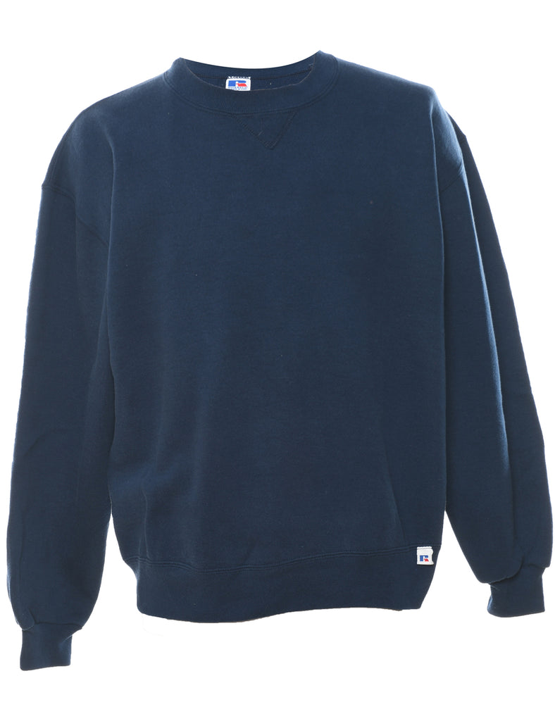 Russell Athletic Plain Navy Sweatshirt - L