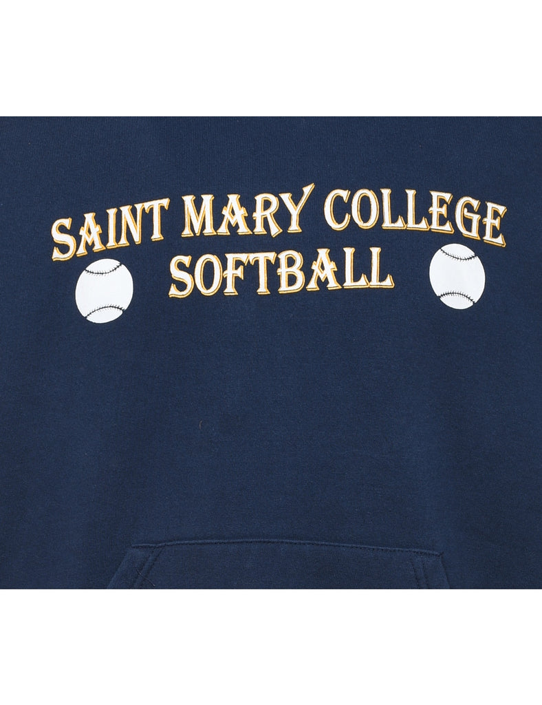 Russell Athletic Saint Mary College Softball Printed Hoodie - L