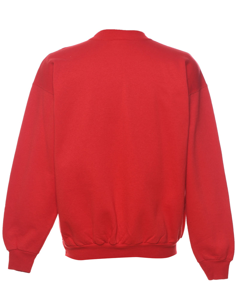 San Francisco Printed Red & Blue Sweatshirt - L