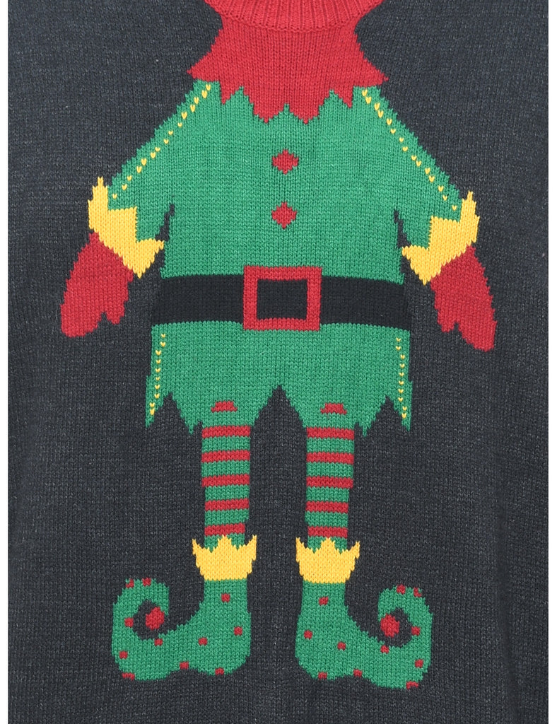 Santa Claus Christmas Jumper - L