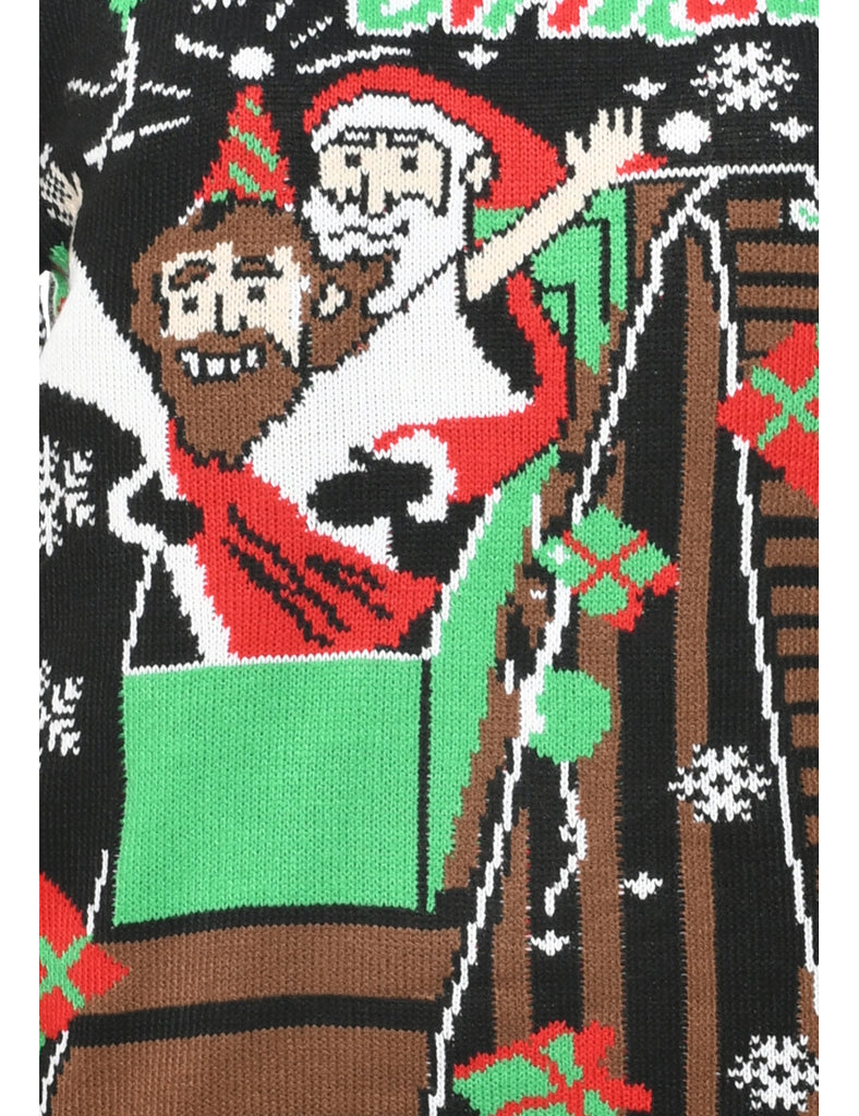 Santa Claus Christmas Jumper - M