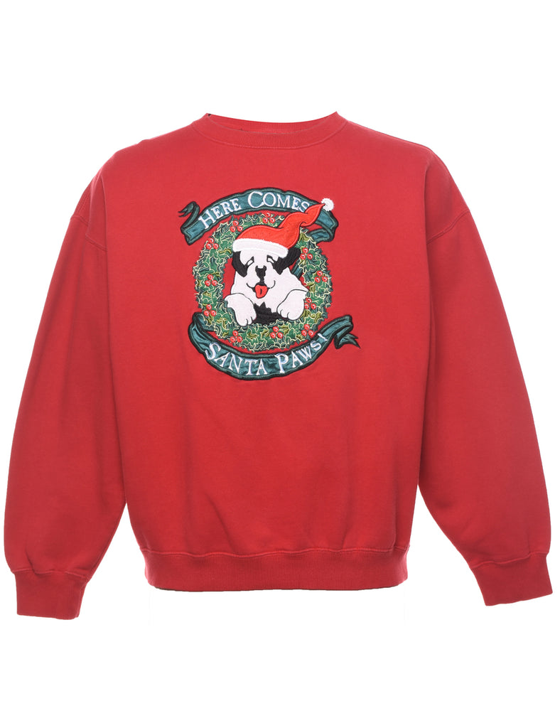 Santa Paws Christmas Sweatshirt - S