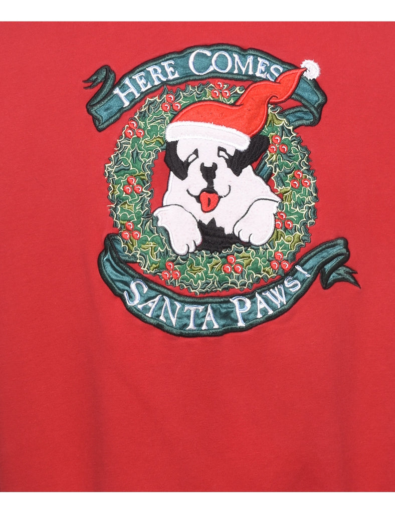 Santa Paws Christmas Sweatshirt - S