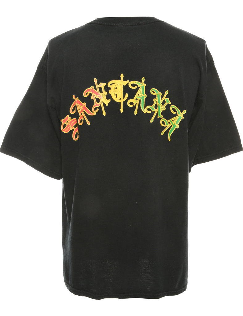 Santana Carlos Black Gildan Printed T-shirt - L