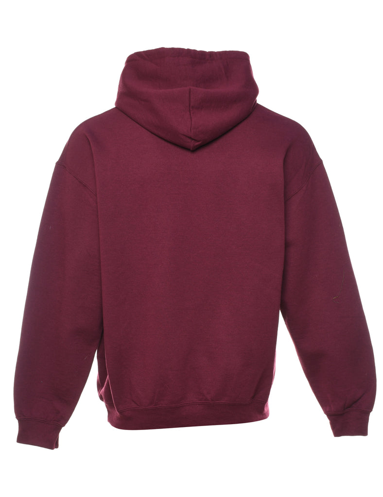 Seattle Maroon Printed Hoodie - L