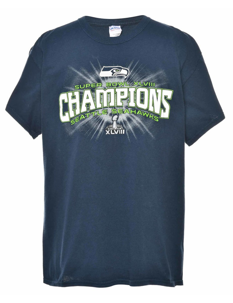 Seattle Seahawks Printed T-shirt - L