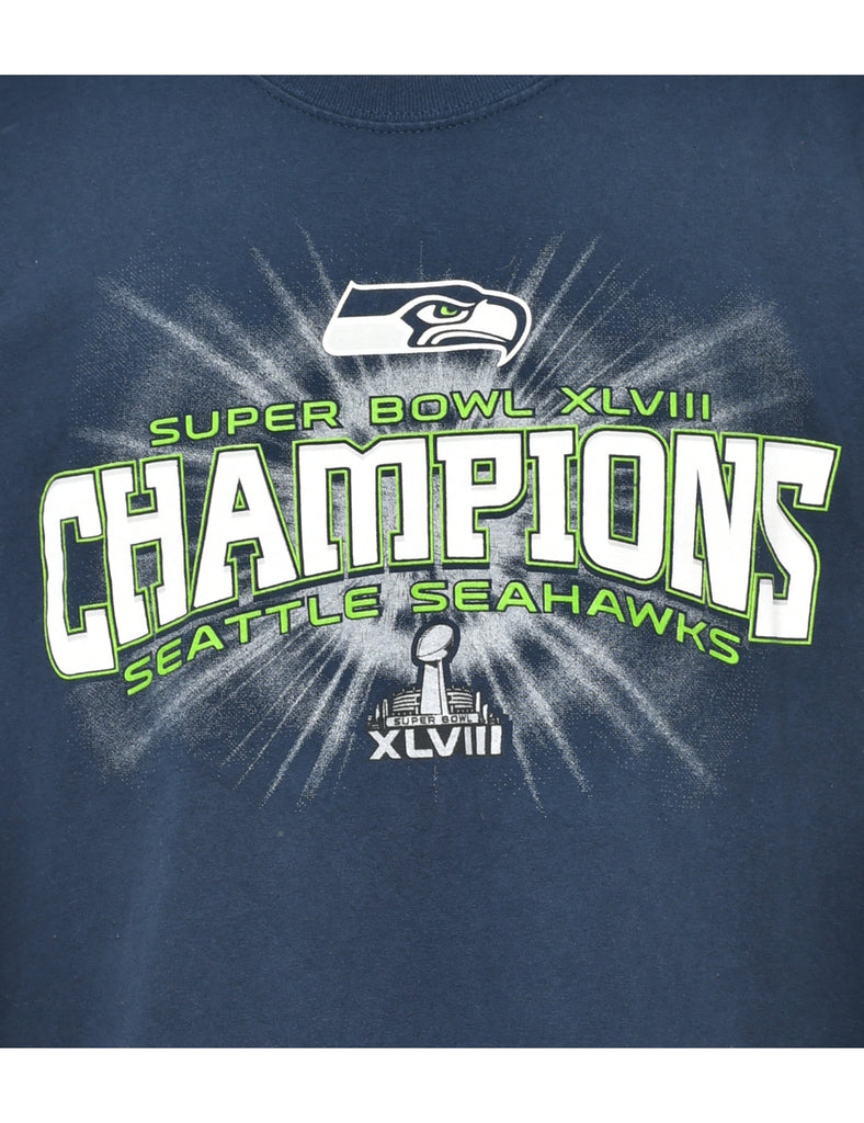 Seattle Seahawks Printed T-shirt - L