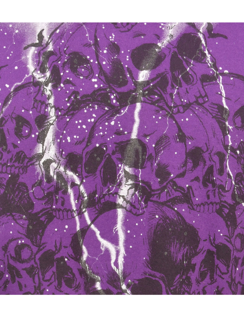 Skull  Printed T-shirt - L
