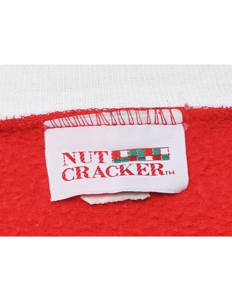 Snowfall Design Christmas Sweatshirt - L