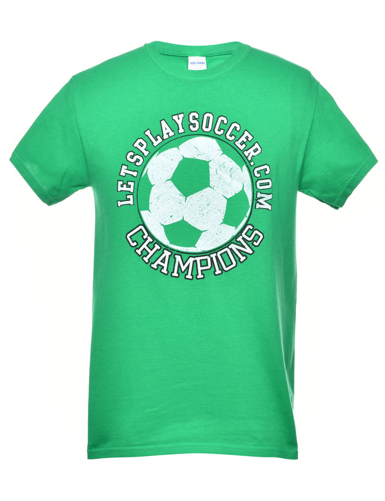 Soccer Printed T-shirt - S