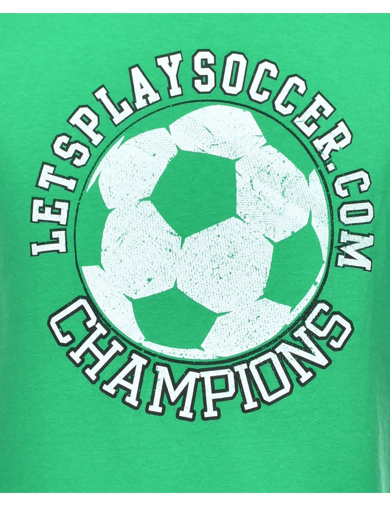 Soccer Printed T-shirt - S