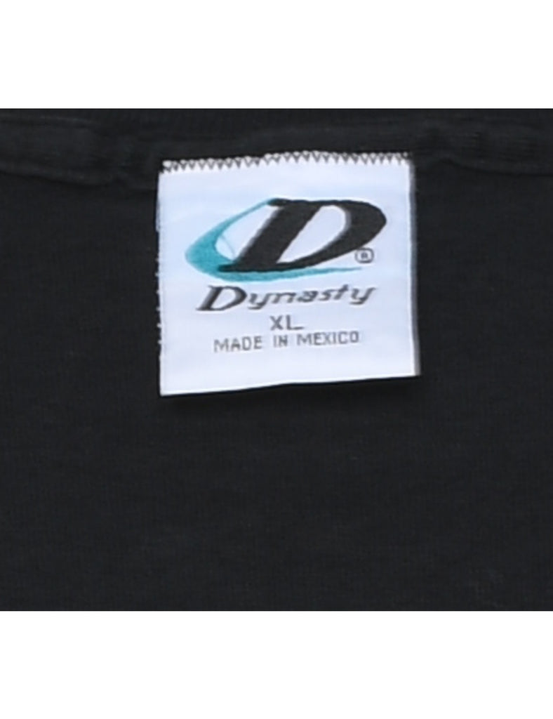 South Carolina Black, Red & White Printed T-shirt - XL