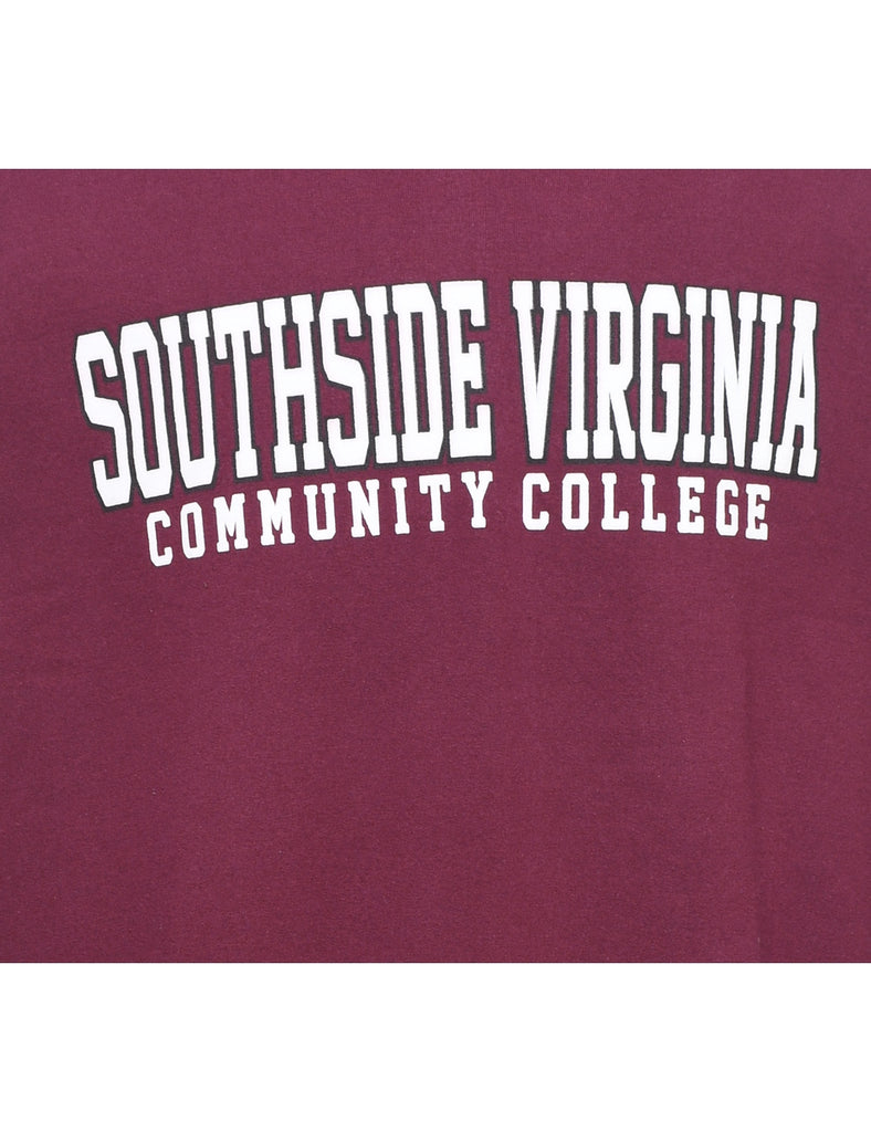 Southside Virginia Plum & Maroon Printed Sweatshirt - XL