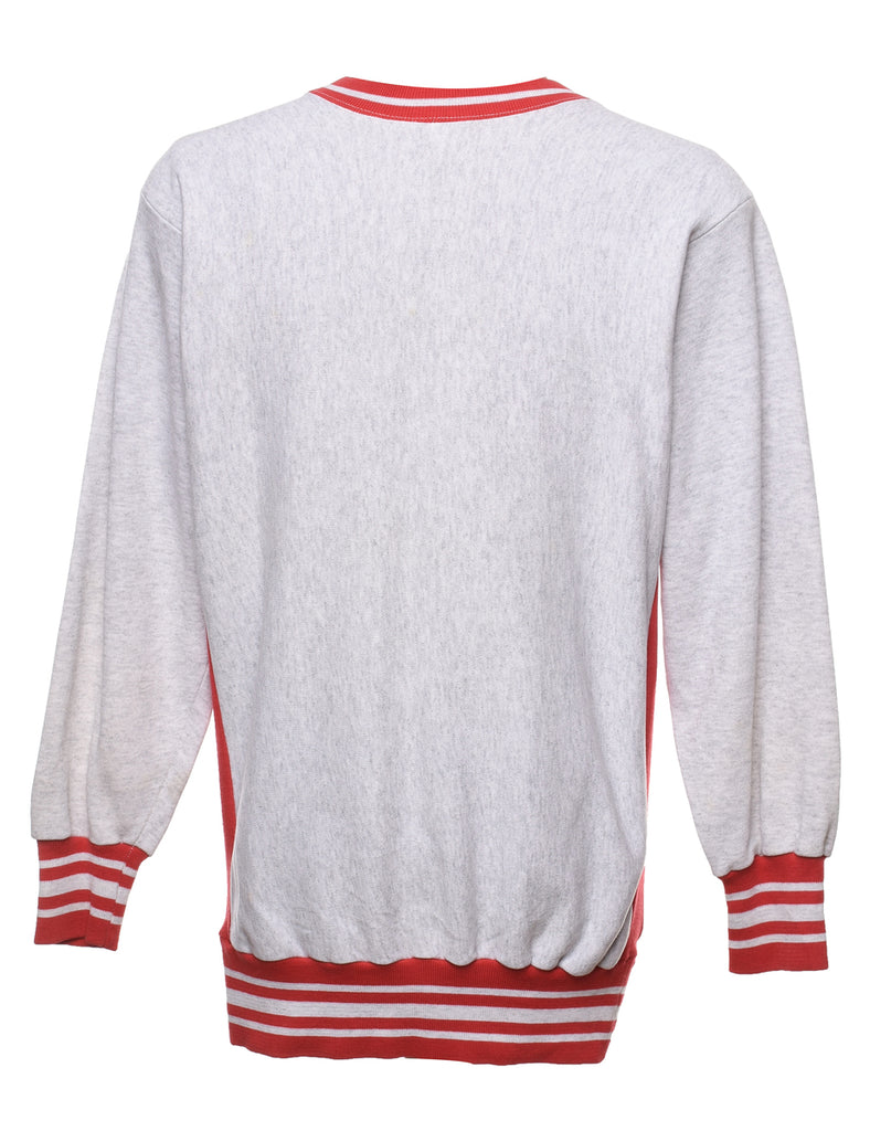 St. Louis Cardinals Baseball Light Grey & Red Printed Sweatshirt - L