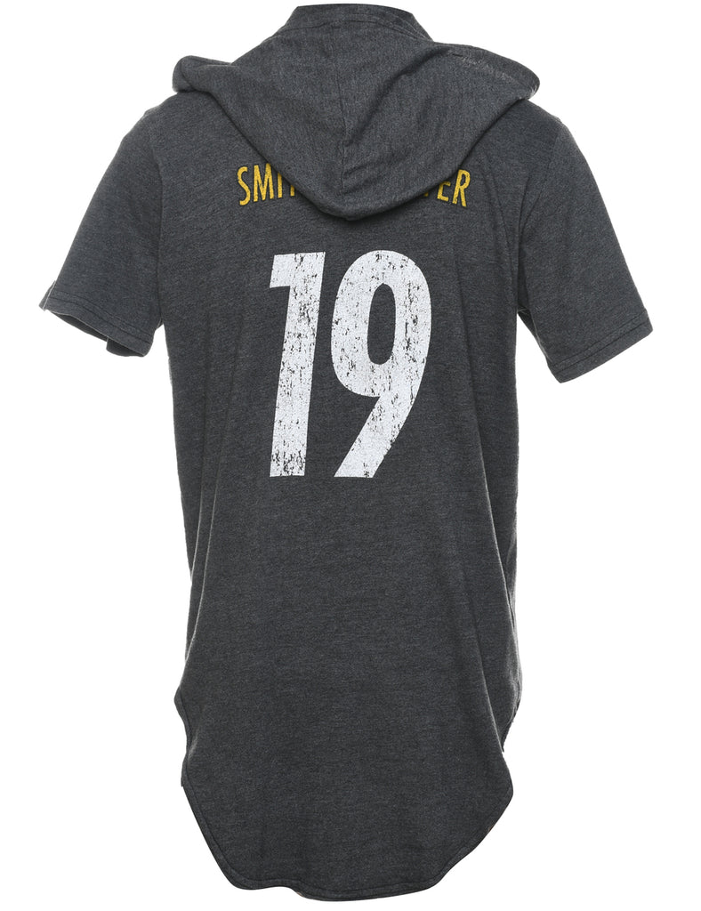 Steelers Grey NFL Printed T-shirt - S