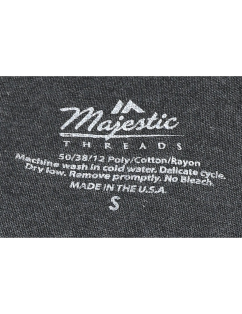 Steelers Grey NFL Printed T-shirt - S