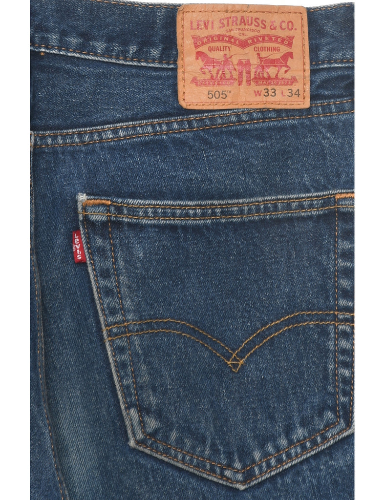 Straight Leg Levis 505 Jeans - W33 L34