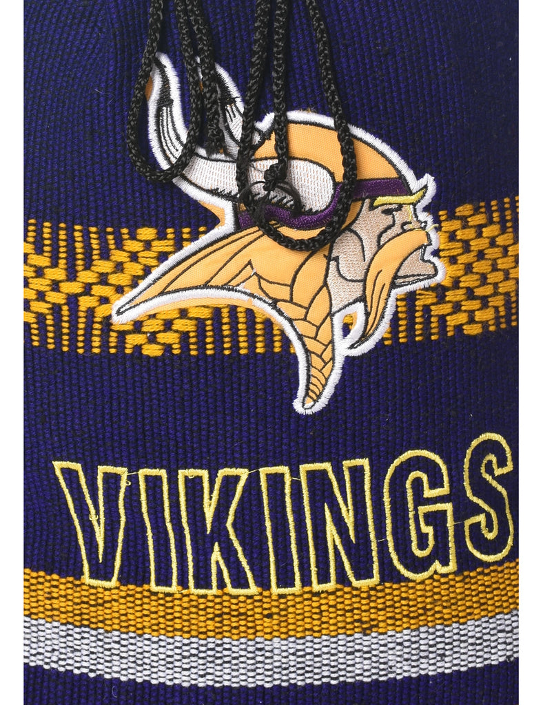 Striped Pattern Vikings Backpack - M