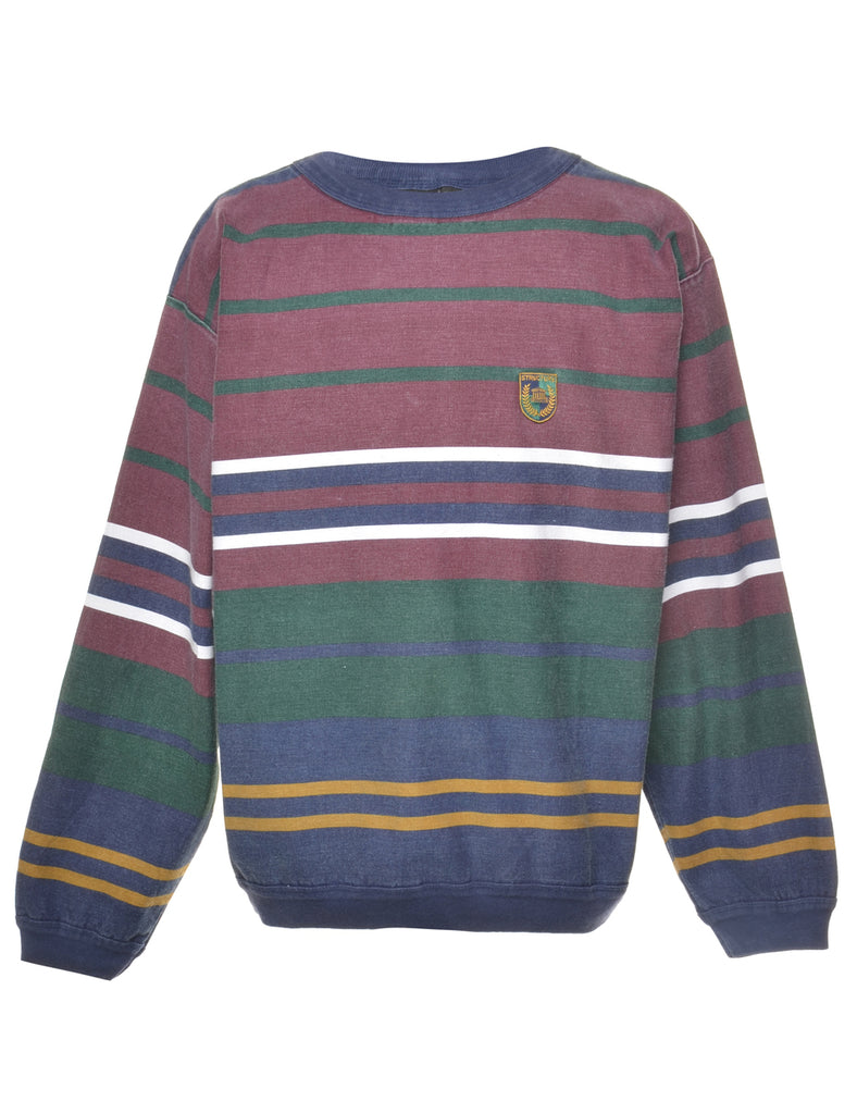 Striped Printed Sweatshirt - XL