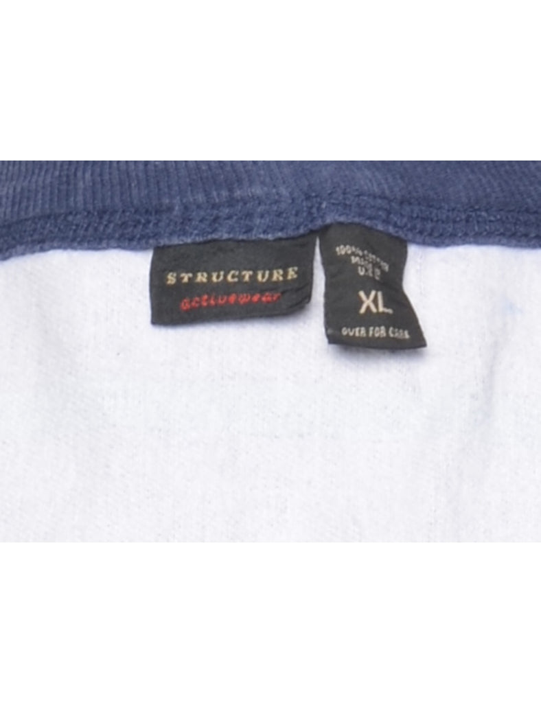 Striped Printed Sweatshirt - XL