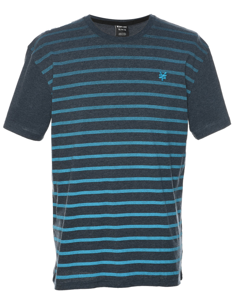 Striped Printed T-shirt - L