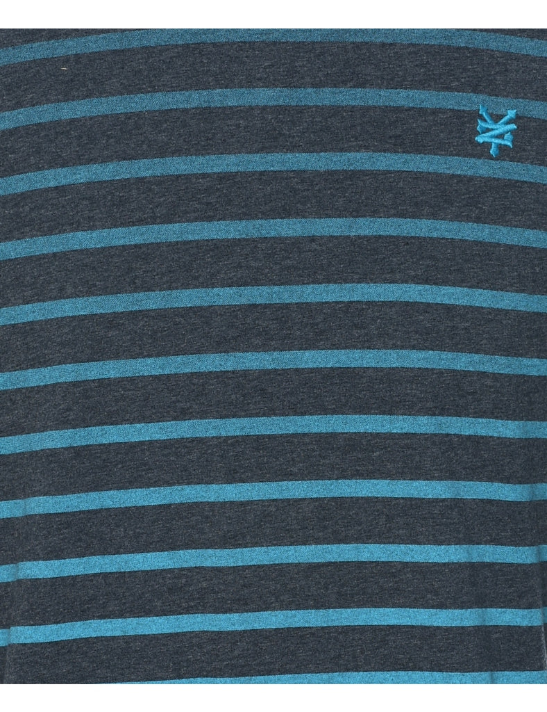 Striped Printed T-shirt - L