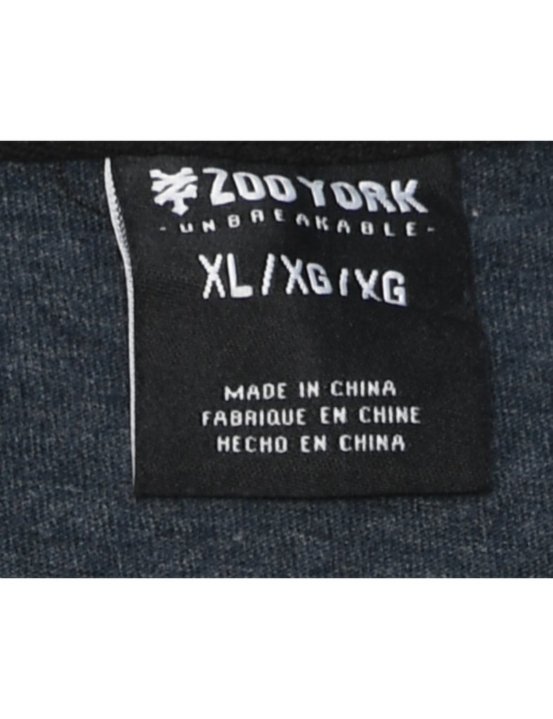 Striped Printed T-shirt - L