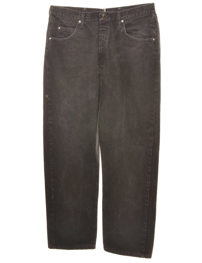 Tapered Wrangler Black Straight-Fit Jeans - W34 L32