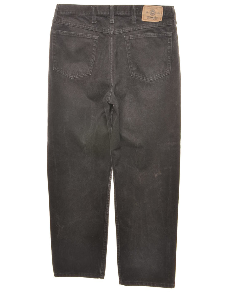 Tapered Wrangler Black Straight-Fit Jeans - W34 L32