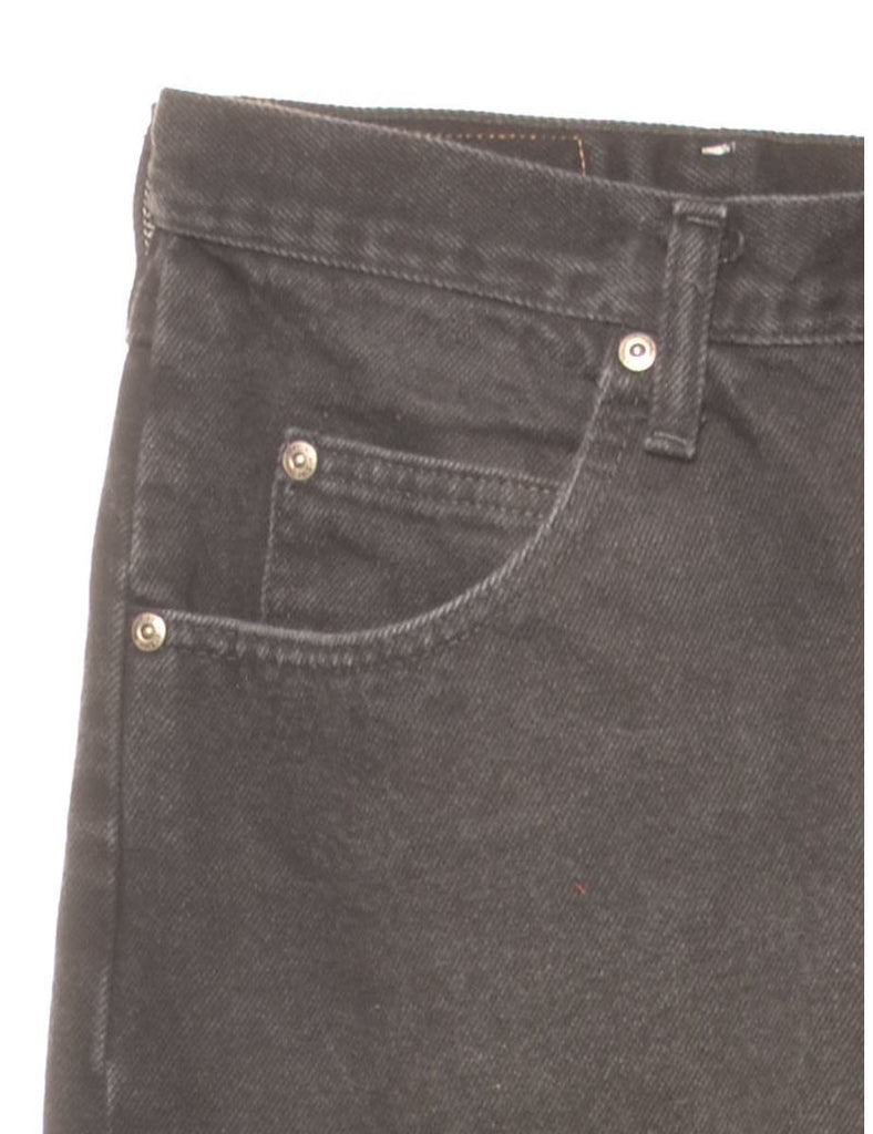 Tapered Wrangler Black Straight-Fit Jeans - W34 L32