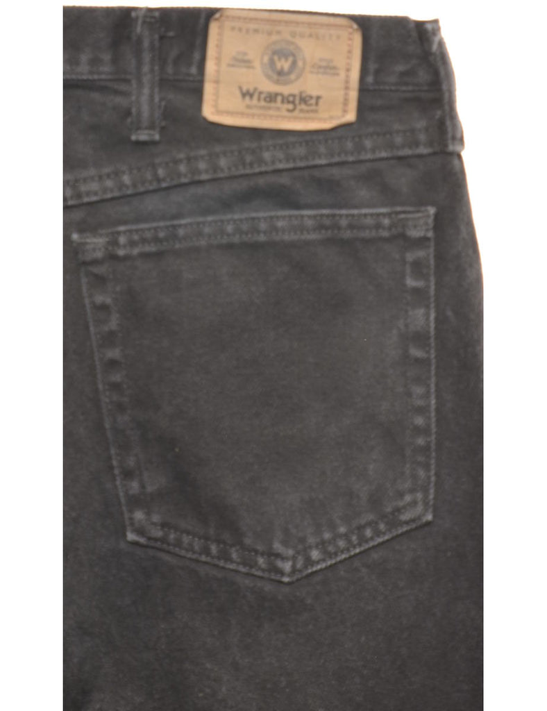 Tapered Wrangler Black Straight-Fit Jeans - W34 L32