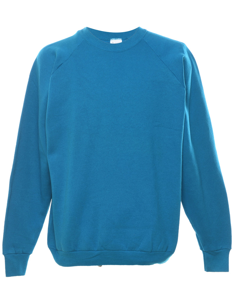 Teal Plain Sweatshirt - XL