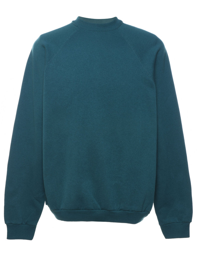 Teal Plain Sweatshirt - XL